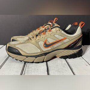 Nike Air Trail Pegasus Tan & Orange Sneakers, Men’s 9